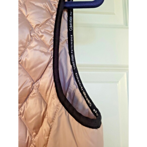 Calvin Klein Performance Down Puffer Vest Womens M Quilted Full Zip Gorpcore - Picture 8 of 8